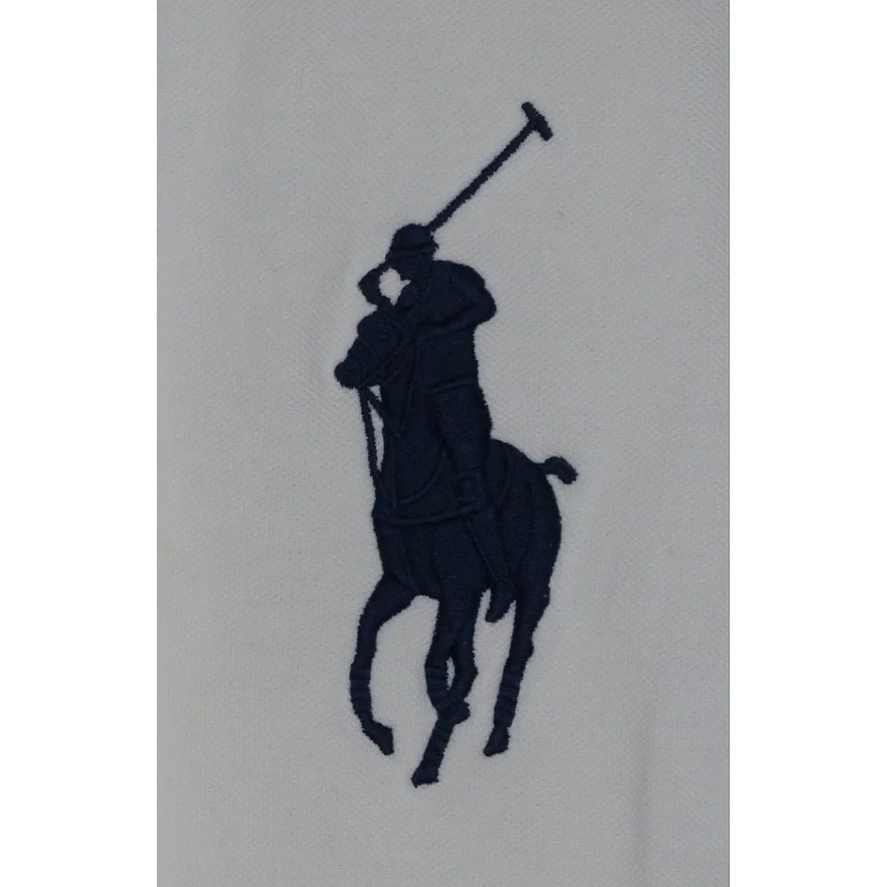 Polo Ralph Lauren Big Pony‎ Crest Polo Shirt Mens 2XB White Preppy Old Money EUC